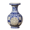 粉彩镂空花瓶陶瓷器薄胎镂空古典花瓶客厅家居装饰工艺品摆件青花苹果瓶
