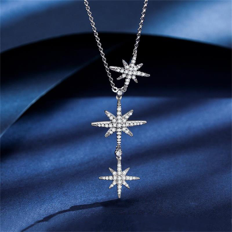 apmmonaco六芒星项链女小众高级轻奢锁骨链生日情人节ac3350ox