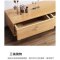 中伟(ZHONGWEI)实木电视柜现代新中式客厅地柜小户型简约矮柜储物收纳低柜胡桃色1500*385*360