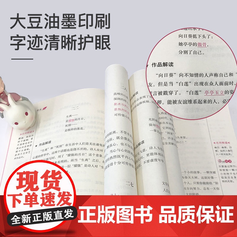 小学生现代诗歌繁星春水冰心艾青泰戈尔诗选徐志摩诗歌全集课外书高清大图