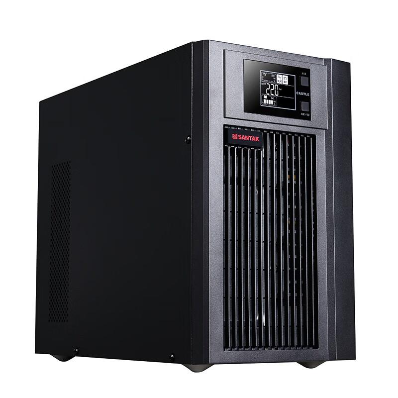 山特UPS不间断电源C3KS (3000VA/2400W) 套餐 续航2小时 8节山特65AH蓄电池+电池柜高清大图