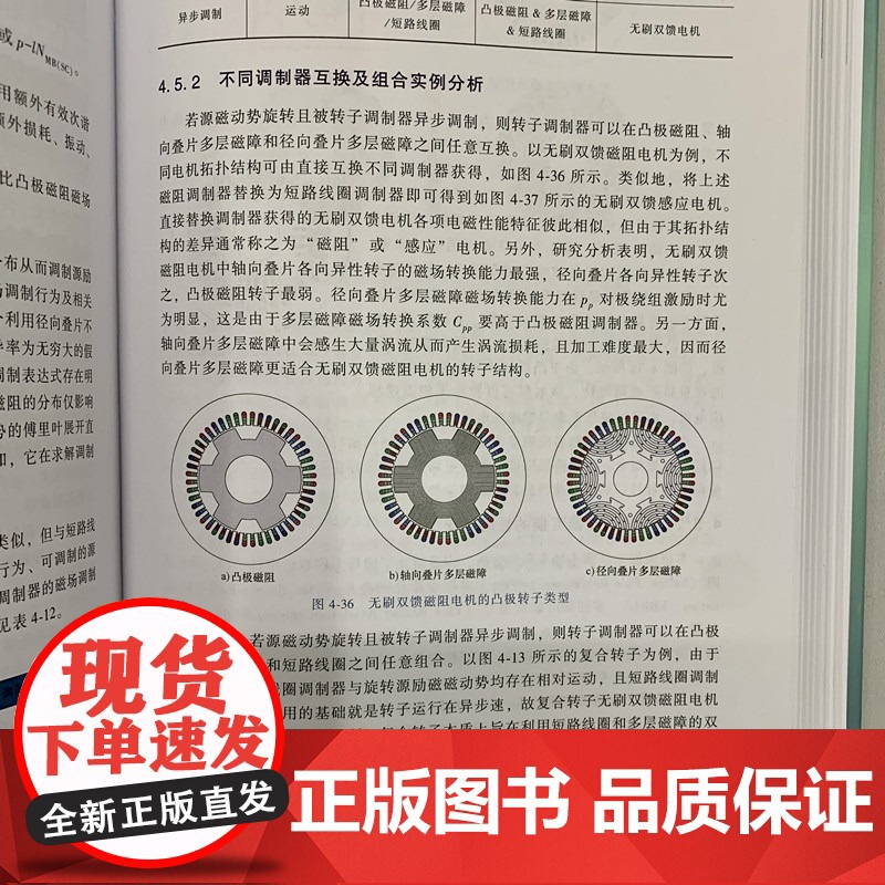 正版 电机气隙磁场调制统一理论及应用 程明 调制 统一理论 直流 交流正弦波 方波 全类型 经典绕组高清大图