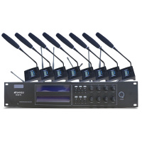 SanSui/山水SK28-43U段接收器麦克风音响家用电视K歌户外音响会议主持卡拉ok舞台ktv唱歌防啸叫专业演出套装