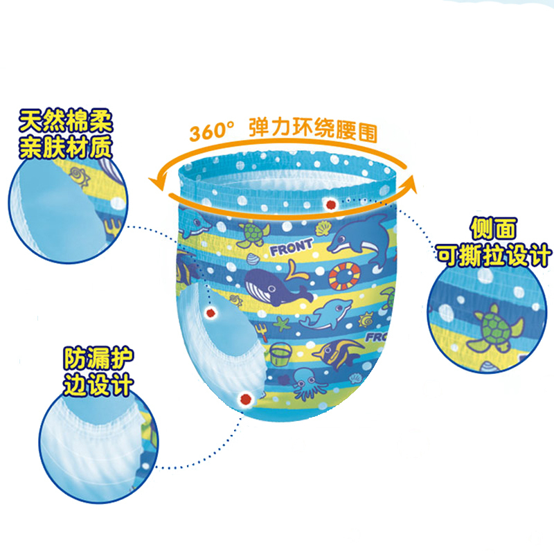 大王GOO.N 游泳纸尿裤男宝 XL 3片