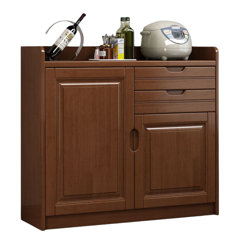 智叶舟实木茶水柜100*40*90cm台高清大图