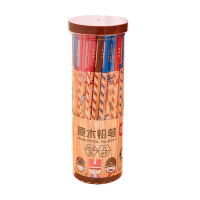 得力（deli）33331椴木印花六角铅笔HB2B/小学生文具儿童写字铅笔