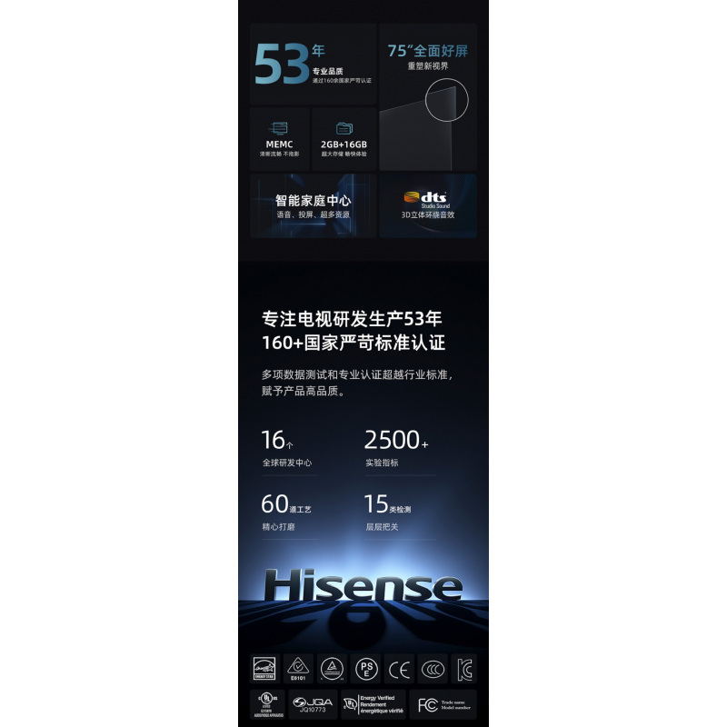 海信75E3F