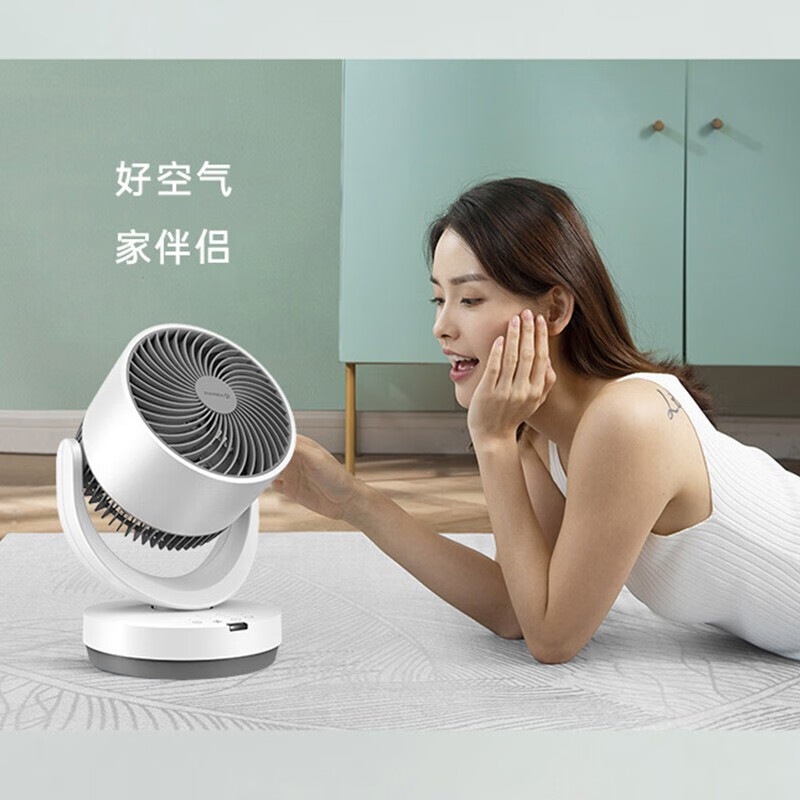 艾美特 CA15-R27 空气循环扇 台式小风扇 家用涡轮空气对流扇电风扇 遥控款高清大图