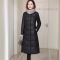 2024海宁真皮皮羽绒服新款女长款水貂毛领绵羊皮加绒加厚皮衣外套