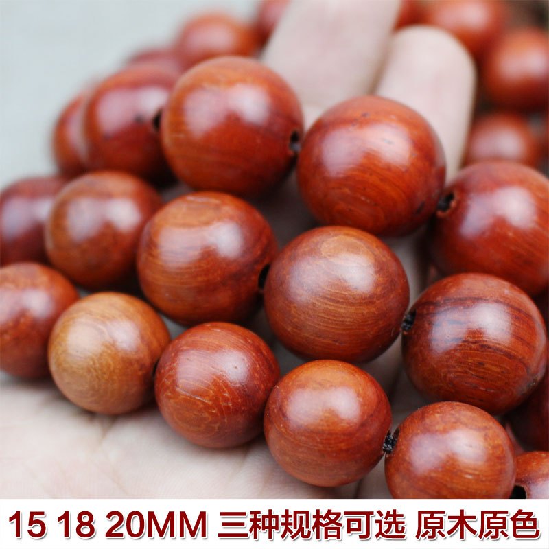 厂家批量发天然巴西红花梨红木车挂手持珠提珠念珠佛珠手链便宜卖