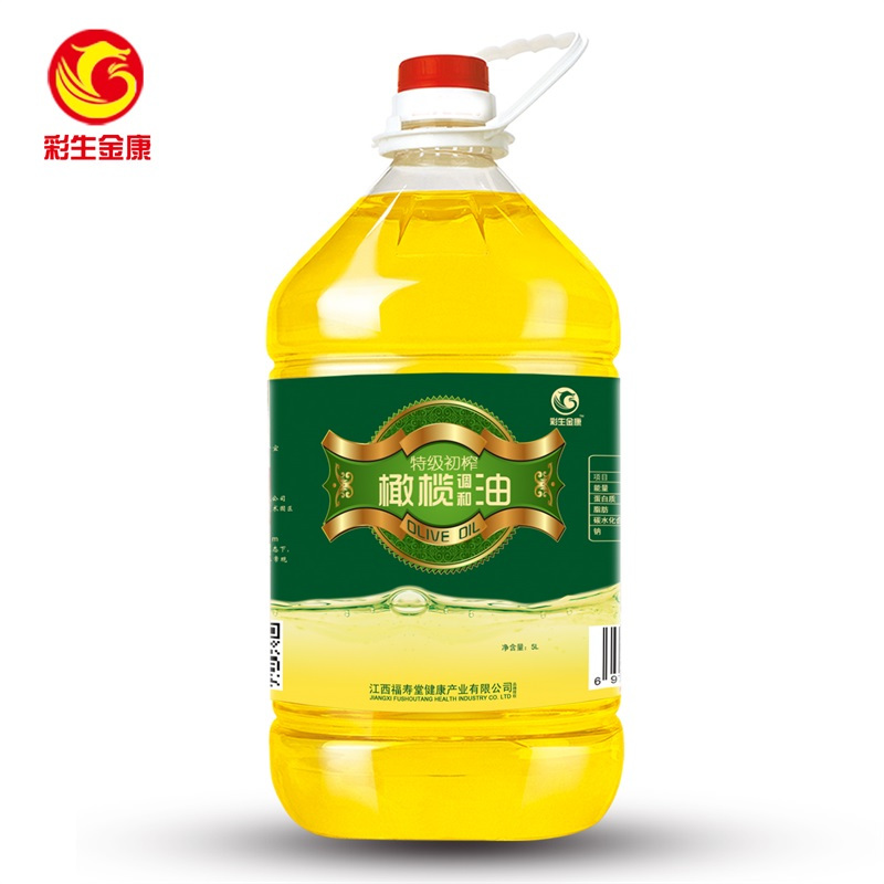 [彩生金康]特级初榨橄榄调和油 5L装 非转基因 高端食用油 压榨橄榄油 中国富硒产业基地种植 纯天然 无污染