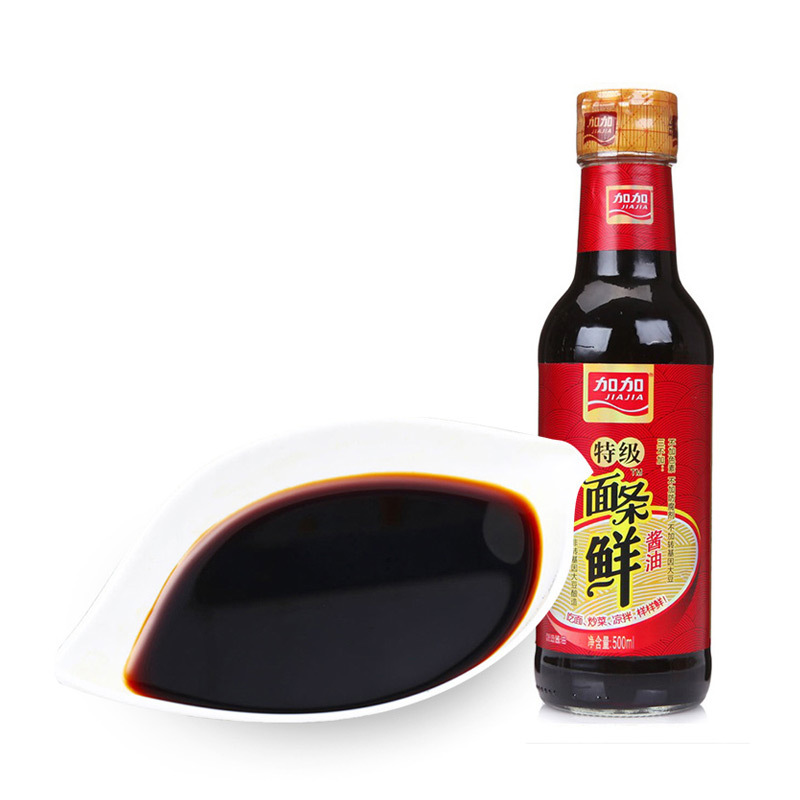 加加 特级面条鲜500mL/瓶 特级生抽酱油 炒菜凉拌 味道鲜美 加加出品