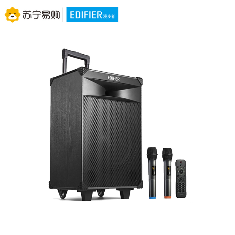 EDIFIER/漫步者 PW312移动蓝牙音响广场舞K歌拉杆音箱户外话筒