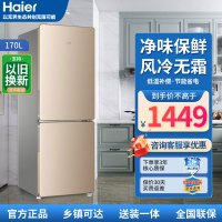 海尔(Haier)170升双门风冷无霜冰箱家用小型两门节能小冰箱租房宿舍