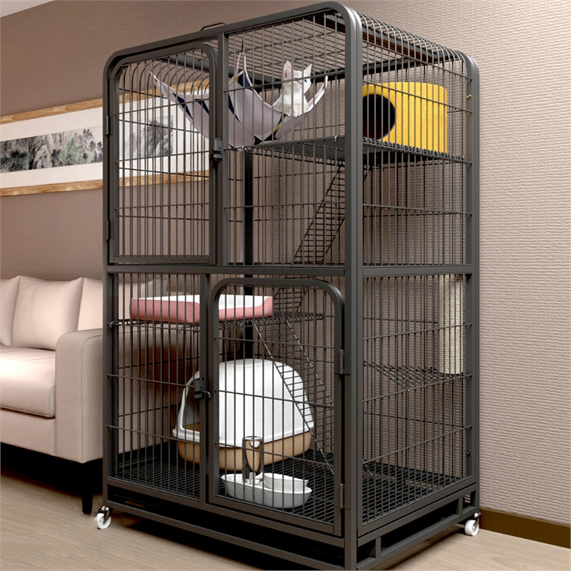 猫笼子猫别墅米妮家用室内带厕所一体超大自由空间猫咪猫窝猫舍猫屋
