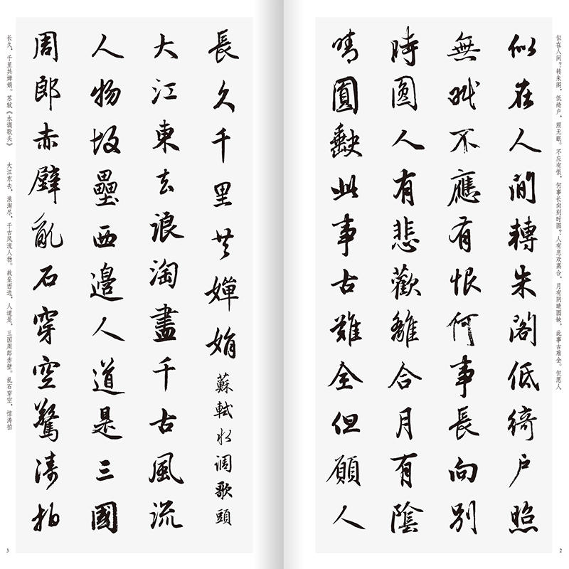 赵孟頫行书集字唐诗+宋词+春联全3册 [正版]旗舰赵孟頫行书集字唐诗100首+宋词一百首+集字春联对联 赵体集字古诗词作高清大图