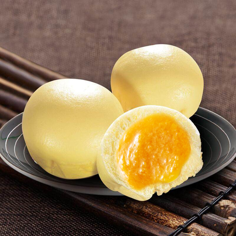 入口为鲜广式点心流沙包早餐加热即食冷冻面食半成品速冻240g/袋*3袋
