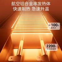 美的(Midea)取暖器家用暖风机浴室电暖气全屋取暖炉欧式快热炉烤火遥控轻音节能电暖器 HDT22GFR