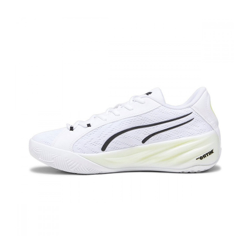 PUMA All-Pro Nitro 运动舒适 防滑耐磨 高帮 篮球鞋 男款 白色 378541-01