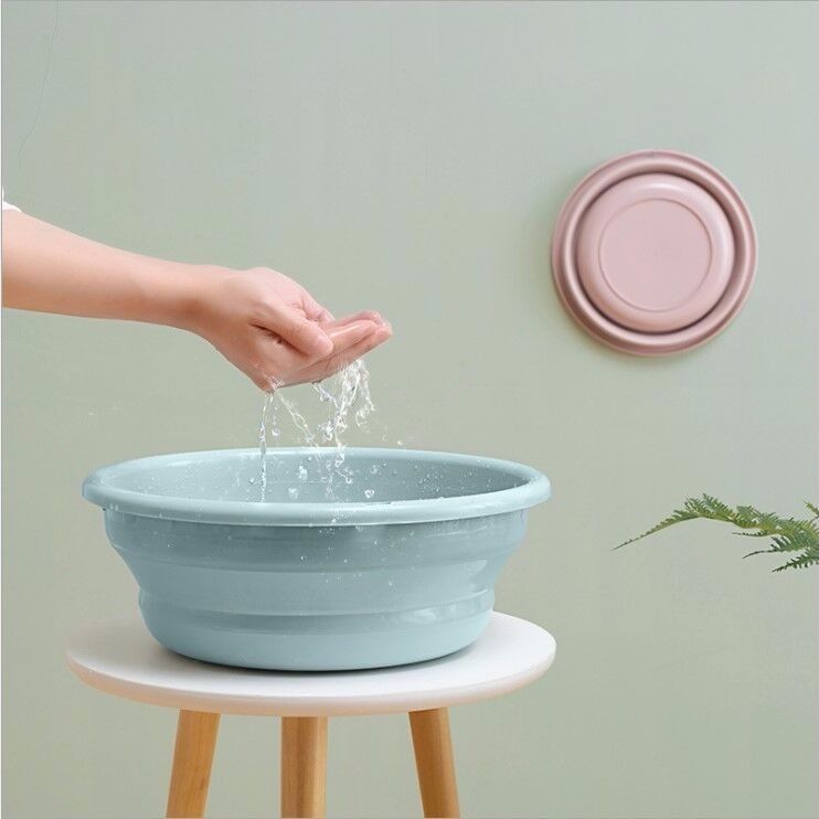 可折叠脸盆户外旅行便携试家用洗脸盆大中小号儿童洗衣盆子洗菜盆