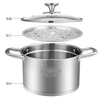 康巴赫(KBH) 欧式不锈钢汤锅套装22cm TOUC22A1