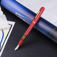 百利金(Pelikan )限量M101N复古火焰红钢笔送礼盒套装墨水笔金笔