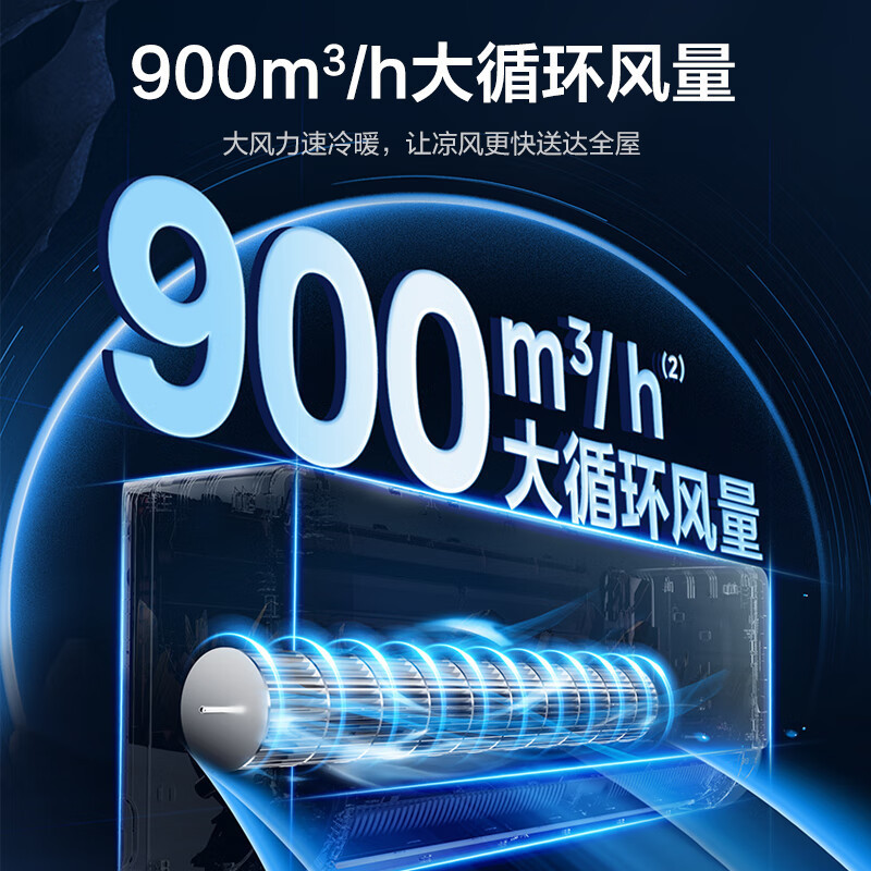 美的(Midea)空调2匹酷省电新一级能效 变频冷暖自清洁壁挂式客厅挂机大卧室防直吹 KFR-46GW/N8KS1-1