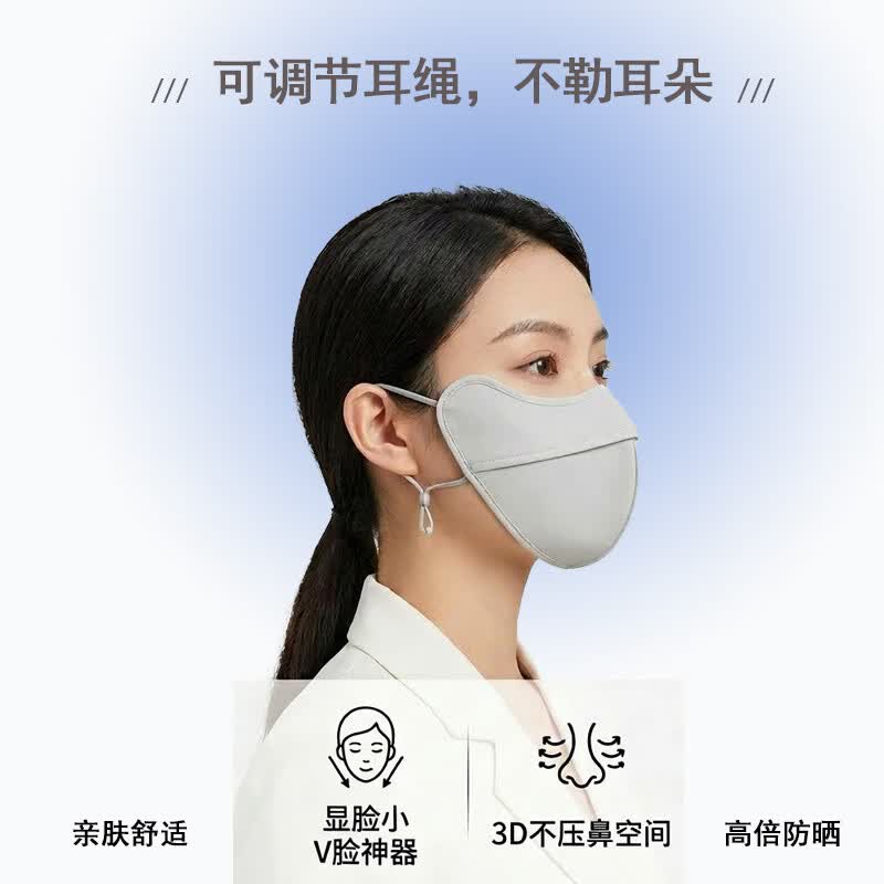 路悠悠冰丝防晒口罩CF13195D高清大图