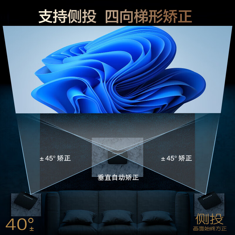 康佳(KONKA) 智能AI语音投影仪H8PRO(手动对焦)高清大图