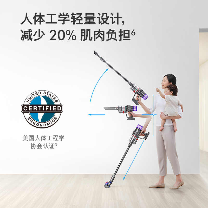 [2023款]戴森(Dyson)手持吸尘器V10 Digital slim 全新升级,吸力持久不减弱整屋全能清洁