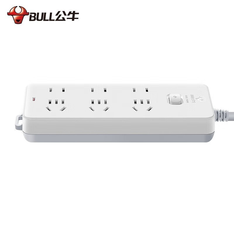 公牛(BULL)GN-402 插座/带儿童保护门 新国标/插线板 6位总控开关全长1.8米高清大图