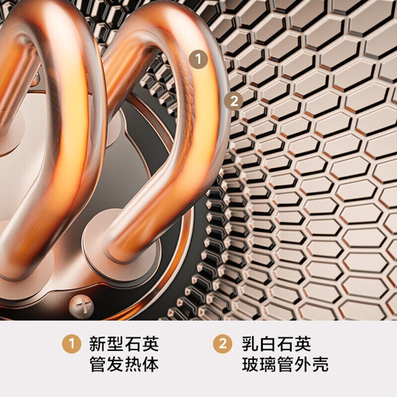 美的(Midea)NPW-MC取暖器电暖器烤火炉 小暖阳干衣俯仰升降折叠便携 电暖取暖高清大图