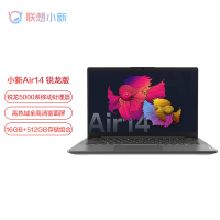 联想(Lenovo)小新Air14 2021锐龙版 14.0英寸全面屏金属超轻薄笔记本电脑(6核12线程R5-5500U 16G内存 256G IPS 高色域) 轻奢灰 定制版