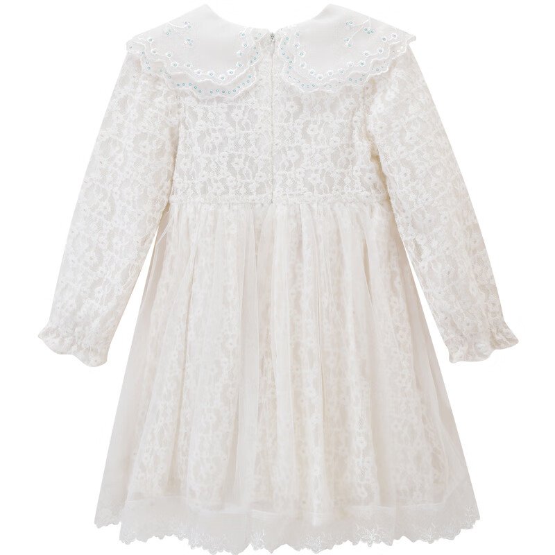 [新品5折价:139元]铅笔俱乐部童装2025秋冬新款女童连衣裙中大童蕾丝公主裙儿童网纱裙子