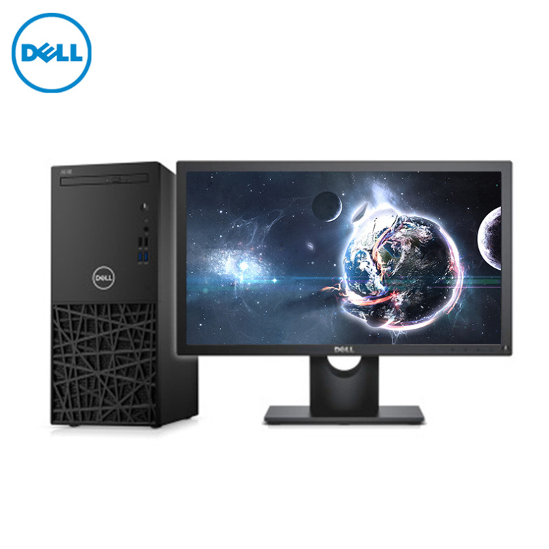 戴尔(Dell)成铭3980商用台式电脑整机 23.8英寸显示器(I5-8500 4G内存 1T 3年 )