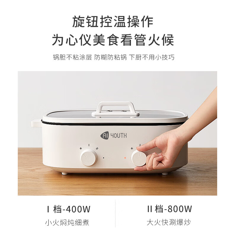 艾青春 5.5L电火锅(鸳鸯锅)AI-HG318高清大图