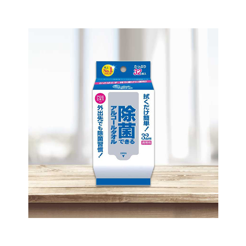 大王(GOO.N) 除菌含酒精湿巾纸 32枚便携装