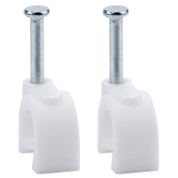 ZXZE- 12mm圆形钢钉线卡 线缆卡钉理线器（100个装）