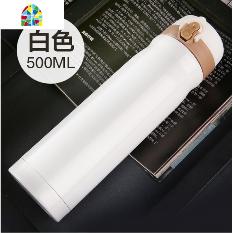 定制印logo水杯子订做广告杯礼品杯纪念杯子定做印字刻字 FENGHOU 白色保温杯高清大图