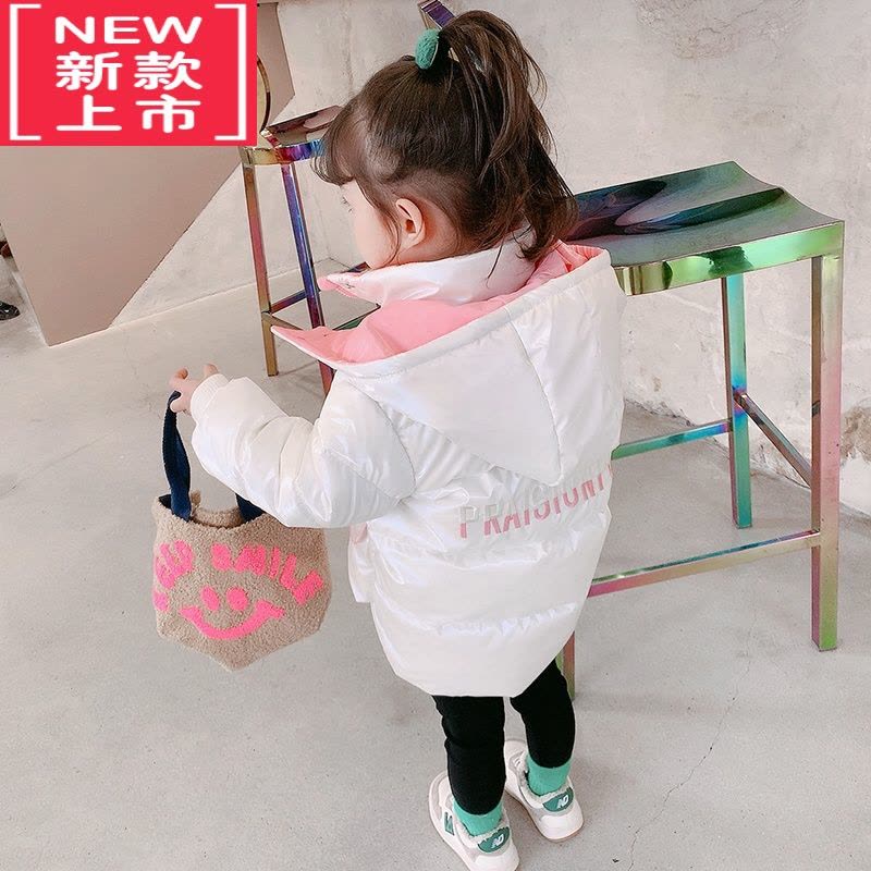 可莉允女童棉服冬装2022新款洋气小女孩羽绒服棉袄中长款冬季厚免洗棉衣图片
