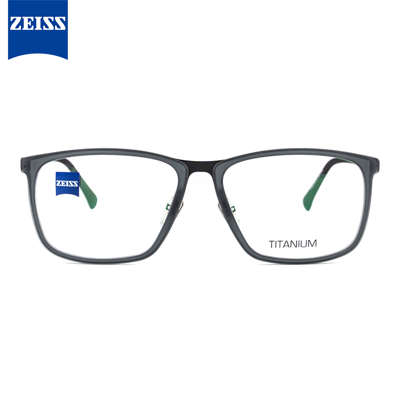 蔡司zeiss光学近视眼镜架男女款板材钛商务休闲眼镜框全框zs8500155mm