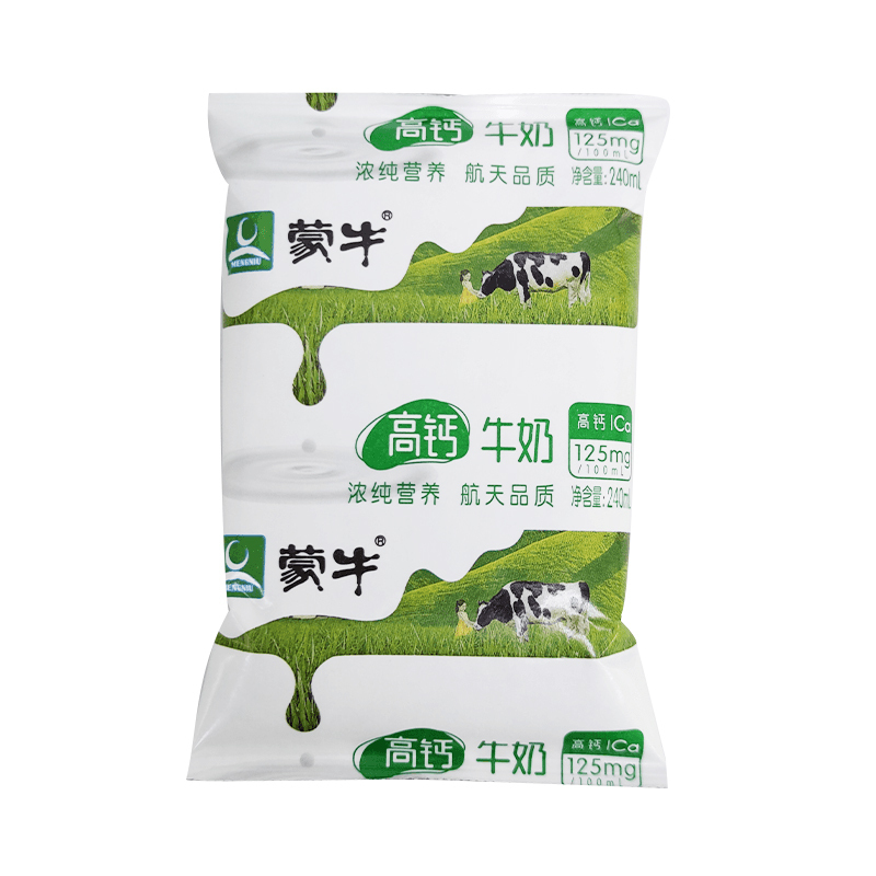 WQMD蒙牛高钙牛奶利乐枕240ml×16包