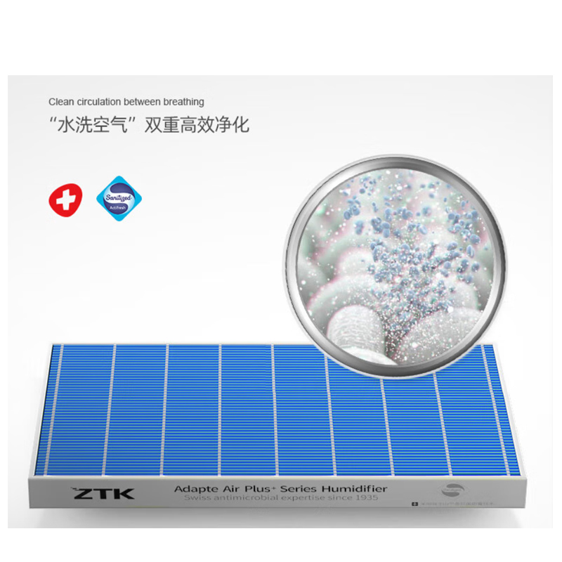ZTK 全屋无雾加湿器防霉滤网 适配X10 X12Pro X15 Pro加湿滤芯高清大图