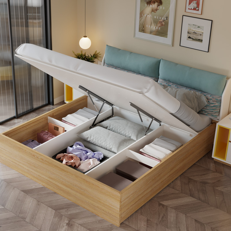 掌上明珠家具新款简约大床现代主次卧成套家具双人床床头柜组合