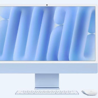 2024款Apple/ iMac 24英寸蓝色4.5K屏 M4(8+8核) 16G 256G一体式电脑 MWUF3CH/A(不支持国补,可开企业发票)