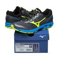 美津浓(Mizuno)男士四季WAVE RIDER 22透气网面减震跑步鞋 J1GC183145