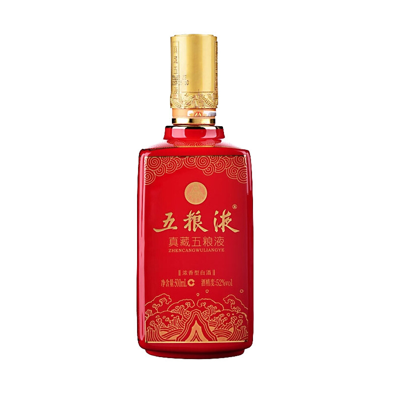 苏糖 五粮液 真藏五粮液（2011年） 红色 52度500ML 浓香型白酒