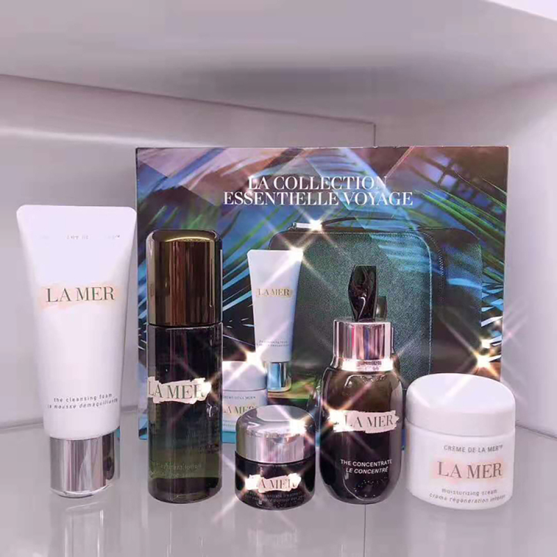 LA MER海蓝之谜面部护肤套装(精粹水150ml+绿眼霜15ml+经典面霜60ml+洁面125ml+浓缩精华50ml)