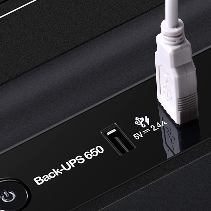 施耐德电气 APC 新款BK650M2-CH(390W/650VA) 电脑NAS家庭备用电源 ups不间断电源