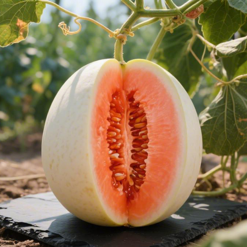 【西沛生鲜】新鲜陕西甜瓜(红肉) 净重8.5斤